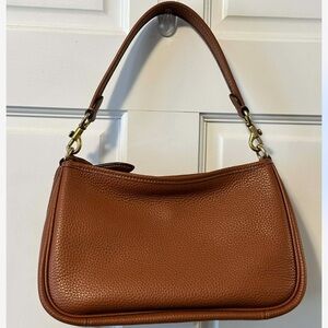 Coach Cary Soft Pebble Leather Convertible Crossbody Saddle/Brown